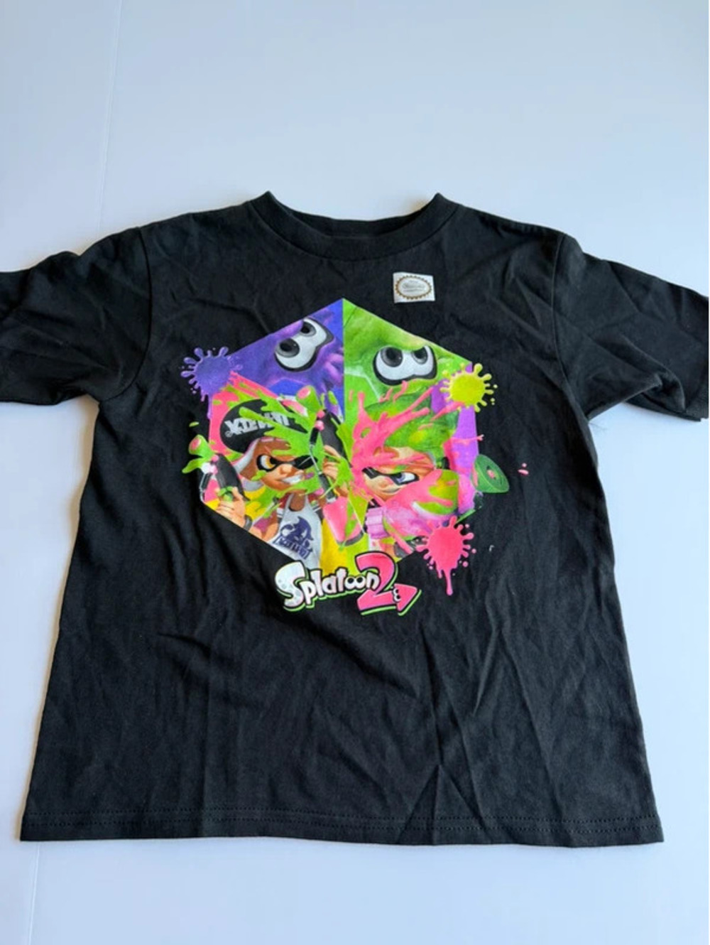 Nintendo Splatoon 2 Graphic T-Shirt Black Youth S (6-7)